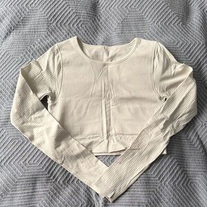 Cropped Lululemon Shirt with Built-In Support